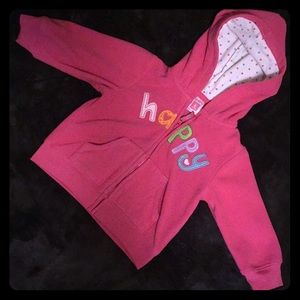 Carters little girls zip-up hoodie